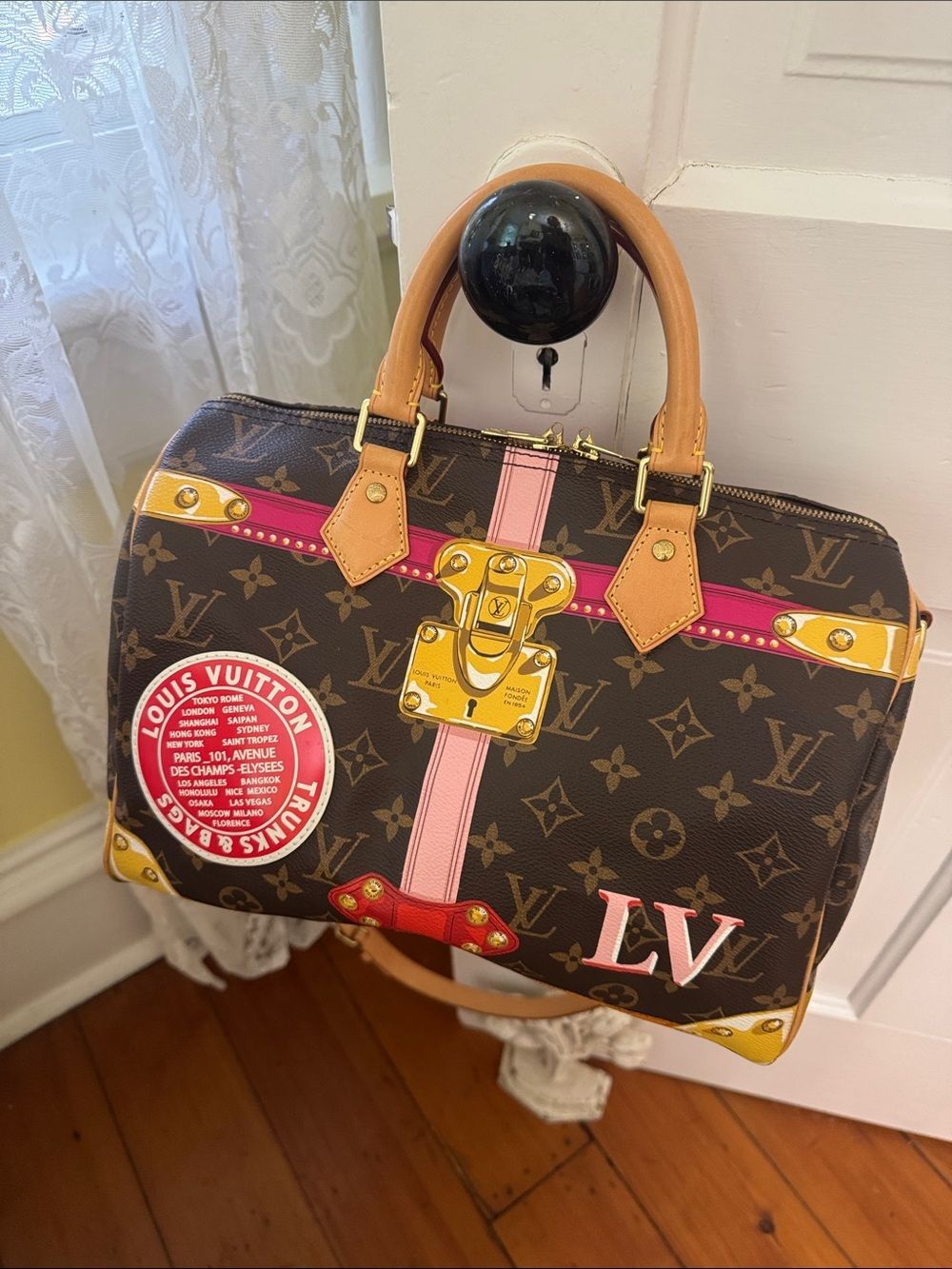 *AUTHENTIC* Louis Vuitton Monogram 🌟Summer Trunks🌟 Speedy Bandouliere 30 Ltd Ed